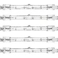 thumbnail image 1 of 5pcs 500w R7s Linearlogen Floodlight J118 500w Double Ended Security Light Bulb 118mm Length, 1 of 5