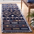 thumbnail image 2 of SAFAVIEH Marrakesh Lemoine Southwestern Polyester Runner Rug, Navy/Multi, 2'2" x 8', 2 of 8