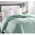 thumbnail image 1 of Blue Ridge Home Fashions, Inc. Microfiber Embossed Oversized Down Comforter, Twin, Aqua, 1 of 3