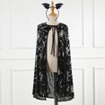 thumbnail image 2 of YunPes Halloween Children's Cape Printed Lace Cape with Headband Children's for Performance Puffy Jacket for Toddlers, 2 of 4