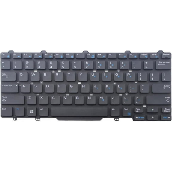 New Laptop Keyboard Replacement for Dell Latitude 3350 E5470 E7470 US Layout Black Color No Frame