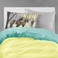 thumbnail image 2 of Horses in Snow by Daphne Baxter Fabric Standard Pillowcase, 2 of 2