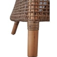 thumbnail image 3 of Sanibel Wide Weave Rattan & Wicker Accent Chair with Seat Cushion, 3 of 4