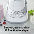 thumbnail image 5 of Hamilton Beach Quiet Glass Jar Blender, 48 oz. Jar, Stainless Steel Blade, High Speed, Great for Shakes and Smoothies, Ice Crusher, 12 Functions, White, 5 of 8