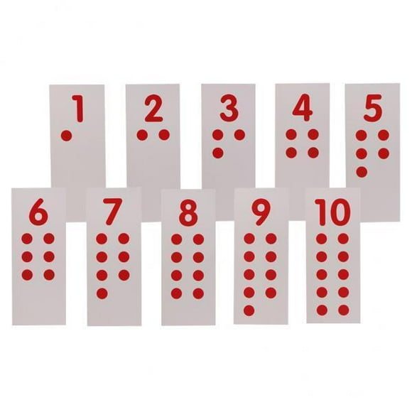 Abbracc 2xMontessori Kids Toy Baby Cards Counters Number Chip Learning Educational Toy 2 Pcs