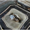 thumbnail image 3 of Silver & Stone Jewels 14k Yellow Gold Finish Round Cut Cubic Zirconia Exclusive Band Ring Set, 3 of 6