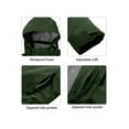 thumbnail image 5 of Little Donkey Andy Men's Waterproof Outdoor Jacket Winter Windproof Warm Ski Jacket with Detachable Hood Dark Green Heather L, 5 of 6