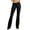 Black, variant on Women's Boot Cut Flare Yoga Pants Wide Waistband Comfortable Stretch Cotton
