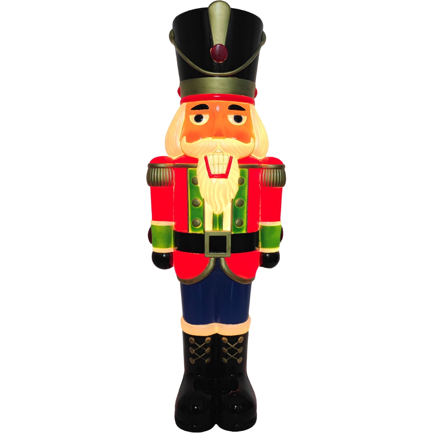 Fraser Hill Farm 40 in Nutcracker Soldier Christmas Blow Mold, FFBM-1NUT-MLT