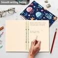 thumbnail image 4 of FORMRS 1-Subject Spiral Notebook 8" x 5" College Ruled 60 Refillable Sheet A5 Hard Cover, Yellow Jellyfish, 4 of 7