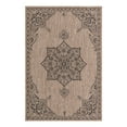 thumbnail image 3 of Unique Loom Outdoor Traditional Collection Area Rug - Antique (6' 1" x 9' Rectangle Beige/Black), 3 of 7