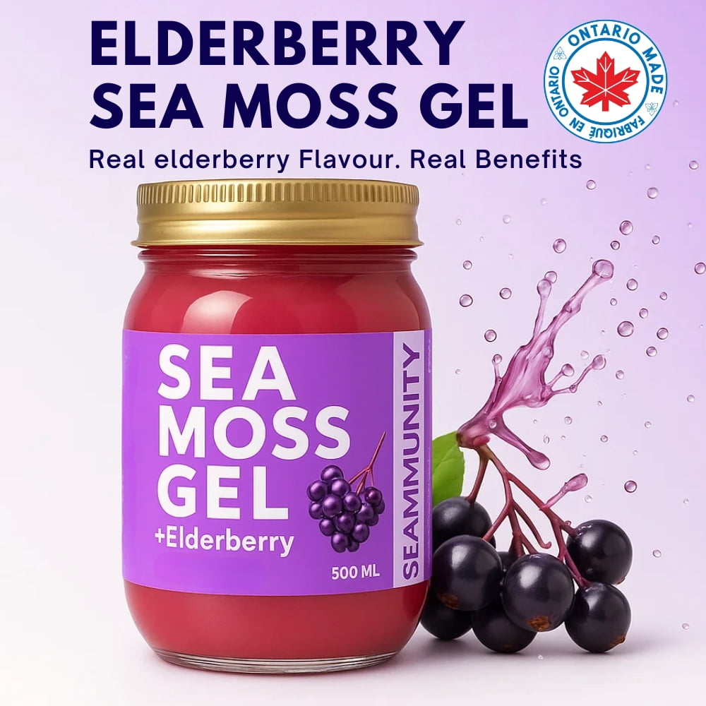 Elderberry Sea Moss Gel – Wildcrafted & Organic – Immune