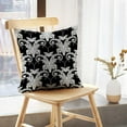 thumbnail image 5 of LALILO Throw Pillow Covers Floral Black White Baroque Damask Cushion Cover 18" x 18", 2 Pack, 5 of 6