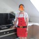 thumbnail image 5 of Delantal festivo de Navidad para toda la familia, ideal para fiestas y celebraciones, hecho de poliéster y algodón, resistente y cómodo, disponible en talla adulto y niño, color rojo clásico,, 5 of 5