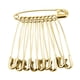 thumbnail image 3 of Cateissary 50 Uds. Alfileres de seguridad elásticos DIY costura portátil alfileres para manualidades 12x55mm Tela de costura y artesanía oro 6*27mm Cateissary HA002167-01, 3 of 6