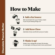 Keto Chow Chocolate Peanut Butter Ultra Low-Carb Meal Shake, Single Meal