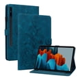thumbnail image 2 of XYX Tablet Case for Samsung Galaxy Tab S7+ Plus/S8+ Plus/S7 FE, Lily Flower Pattern PU Leather Multiple Viewing Angles Stand Slim Folio Tablet Cover (Blue), 2 of 7
