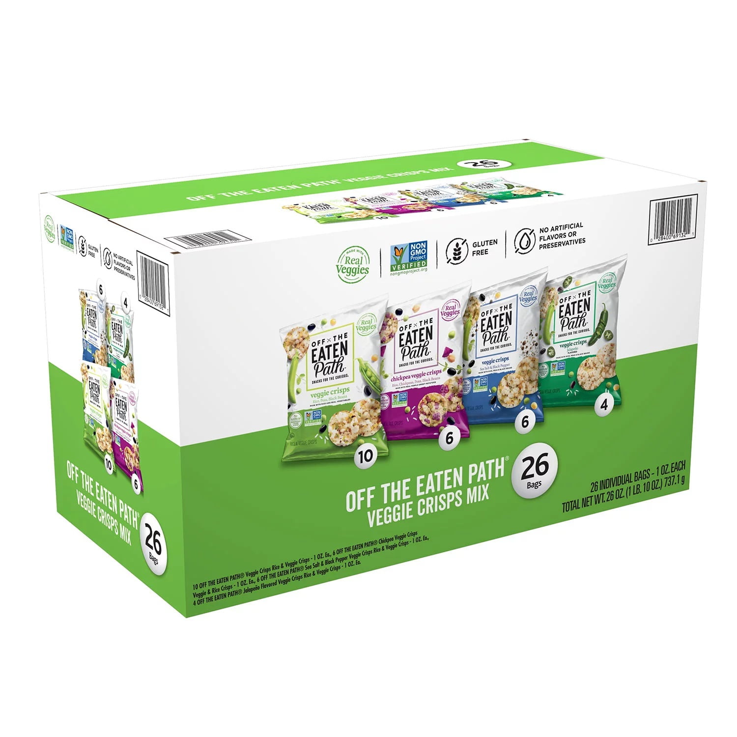 Off The Eaten Path Veggie Crisps Mix Variety 26 Oz 26 Count Walmart Com   603ea264 9866 4652 8cbd 0c80a145dcb2.6df27b8058d38e60c88a084ae7082e91 