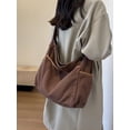 thumbnail image 5 of CGCBAG Bolso bandolera informal de gran capacidad para mujer, bolso de lona de moda 2023 para mujer, bolso de hombro sencillo y sólido, bolsos de mano, 5 of 5