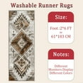 thumbnail image 3 of Hallway Runner Rug 2'x6' Washable Area Rugs Non Slip Laundry Rug Runner Floor Carpet Runners for Hallways Entryway Laundry Room Kitchen, 3 of 10