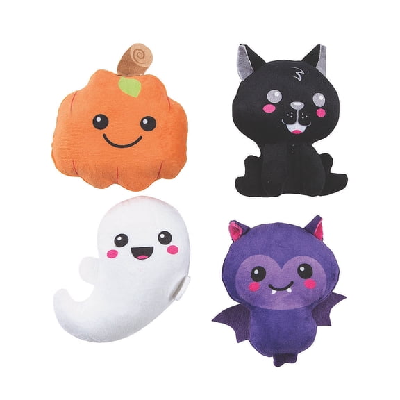 Halloween Kawaii Plush Characters, Toys, Halloween, 12 Pieces