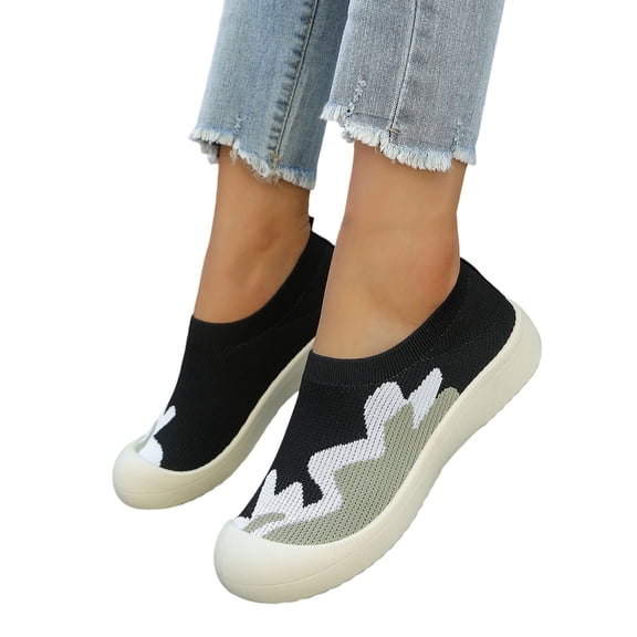 Norvail Womens Orthopedic Shoes Comfortable Breathable Lightweight Slip On Sneakers, Machine Washable Casual Walking Shoes for Daily Wear