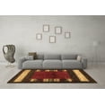 thumbnail image 3 of Ahgly Company Indoor Square Abstract Brown Contemporary Area Rugs, 5' Square, 3 of 4