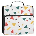 thumbnail image 5 of FORMRS Zipper Binder with Shoulder Strap 2-inch Ring 500 Sheet Capacity File Bag, Retro Shapes, 5 of 5