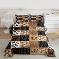 thumbnail image 2 of Homewish Rustic Camo Print Full Size Comforter Sets,Jungle Animal Deer Bedding Comforter Set,Brown Black Checkered Bedding Sets For Kids,Ultra Soft Home Decor,3pcs, 2 of 8