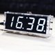 thumbnail image 1 of Kit de reloj digital LED compacto de 4 dígitos para bricolaje, control de luz, temperatura, fecha y hora, con estuche transparente, 1 of 9