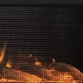 thumbnail image 4 of Forte Steel Mesh Screen Non Reflective 80048 40" Recessed Electric Fireplace, 4 of 11