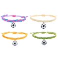 thumbnail image 1 of 4 Pcs Friendship Bracelet With Football Pendant, 1 of 5
