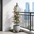 thumbnail image 4 of Climbing Vines Flower Trellises Fiberglass Plants Climbing Bracket Outdoor Courtyard Balcony Climbing Flower Rack Can Be Assembled With Increased Height, 4 of 6