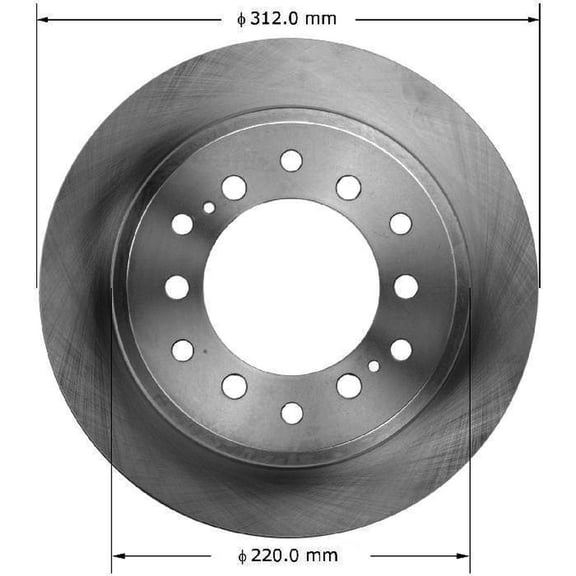 BENDIX PRT6067 Bendix Brake Rotor Fits select: 2010-2019 TOYOTA 4RUNNER, 2010-2019 LEXUS GX
