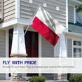 thumbnail image 3 of ANLEY Fly Breeze 3x5 Feet Poland Flag - Vivid Color and UV Fade Resistant - Canvas Header and Double Stitched - Republic of Poland Flags Polyester with Brass Grommets 3 X 5 Ft, 3 of 7