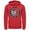 Red, variant on Men's Where's Waldo Hide and Seek Champion  Pull Over Hoodie Charcoal Heather Medium
