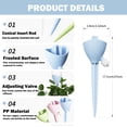 thumbnail image 3 of Estacas de plástico para sistema de riego automático, 2024 nuevos dispositivos de riego por goteo automático para plantas con válvula de liberación lenta ajustable, inserto de maceta que gotea agua pa, 3 of 5