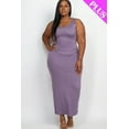 thumbnail image 6 of Maxi Dress for Plus Size in Solid Color, 6 of 11
