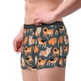 thumbnail image 2 of Sikiie Corgi Collie Pug Print Men's Boxer Briefs, Elastic Waistband Boxer Briefs Leggings-Medium, 2 of 5