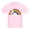 Light Pink, variant on CafePress - Retro Rainbow Unicorn T Shirt - Light T-Shirt Kids XS-XL