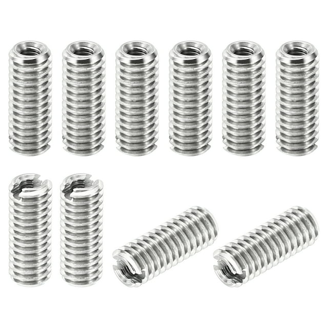 Unique Bargains Adaptateurs de Filetage Manchon Réducteur Écrou 10 Pcs M4x0.7 Mâle à M2x0.4 Femelle Réparation Insert Écrou 10mm