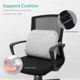 thumbnail image 3 of Minkissy 1Set Grey Oval Memory Cotton Ergonomic Support Back Cushion for Bed Use, 3 of 4