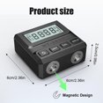thumbnail image 3 of Digital Protractor Angle Finder, Electronic Inclinometer Gauge with Magnetic Base, High Accuracy 4x90 Degree Measurement Tool for Woodworking & Construction, 3 of 8