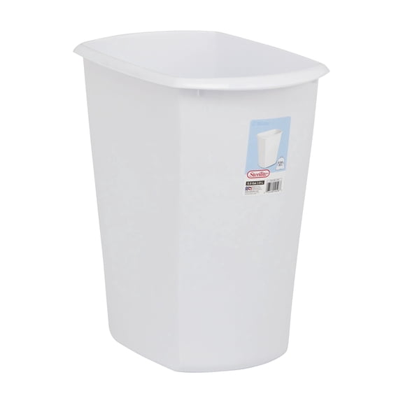 Sterilite Corp. Sterilite White Rectangular Wastebasket - Pack of 3