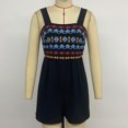 thumbnail image 4 of DailyTrove Women Ethnic Print Sleeveless Romper Casual Loose Summer Jumpsuit with Pockets, 4 of 6