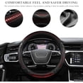thumbnail image 4 of Car Steering Wheel Cover, 15 Inch Anti-Slip Steering Wheel Cover Protector with 3D Honeycomb Design, Universal Steering Wheel Covers for Truck SUV, Car Accessories (Red, Round Shape), 4 of 11