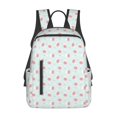 thumbnail image 1 of Disketp Strawberry Mochila Ligera e Impermeable, Mochila de Día Resistente para Viajes, Senderismo y Uso Diario para Hombre y Mujer, 1 of 7
