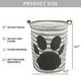 thumbnail image 2 of Howarmer Laundry Hamper with Strong Handles, Large Capacity Collapsible & Convenient Home Laundry Basket for Kids Toys, Baby Clothing, Nursery Hamper ( Round - Paw Print ), 2 of 7