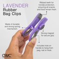 thumbnail image 3 of HAHDAXIA 5 Pc Chip Bag Clips- Kitchen Clips, Magnetic Chip Clips for Bags, Food Bag Clips with Airtight Seal (Lavender), 3 of 5