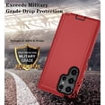 thumbnail image 5 of for Samsung Galaxy S24 Ultra Case with HD Screen Protector [Not fit S24 / S24 Plus ], Samsung S24 Ultra Phone Case, [3 in 1] Heavy Duty Phone Case (Galaxy S24 Ultra 6.8",RedBlack), 5 of 7